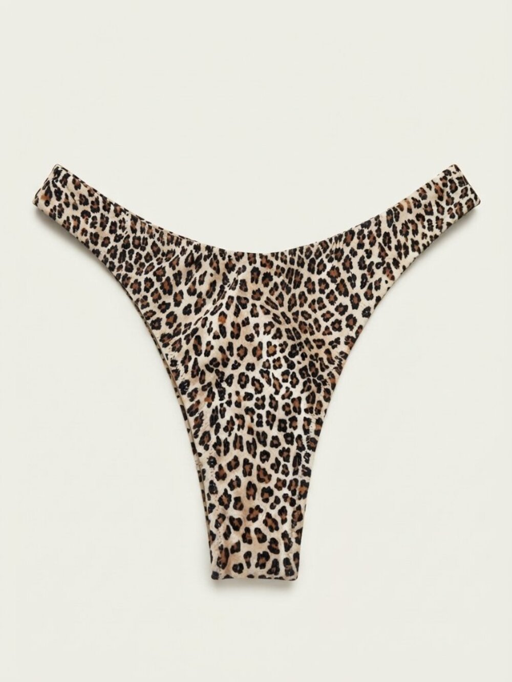 New! Tropic Of C Leopard Print Curve Bikini Bottoms Size Small 34322